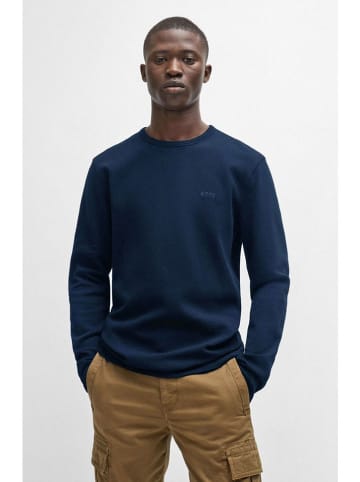 Hugo Boss Koszulka "Tempesto" w kolorze granatowym