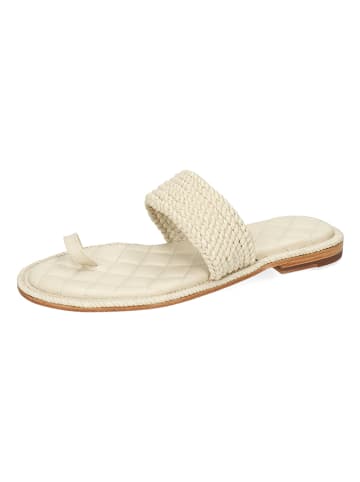 MELVIN & HAMILTON Leren teenslippers "Sandra 47" crème