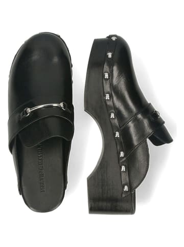 MELVIN & HAMILTON Leder-Clogs "Flora" in Schwarz