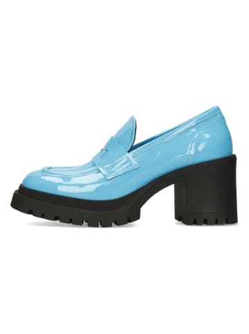 MELVIN & HAMILTON Leder-Mokassins "Stefy 3" in Hellblau/ Schwarz