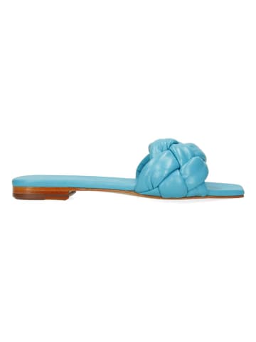 MELVIN & HAMILTON Leren slippers "Brooke" lichtblauw