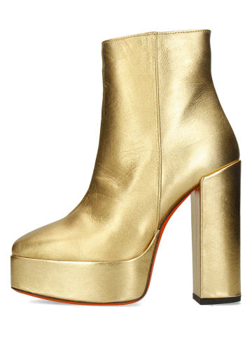 MELVIN & HAMILTON Leren enkellaarzen "Giselle 1" goudkleurig