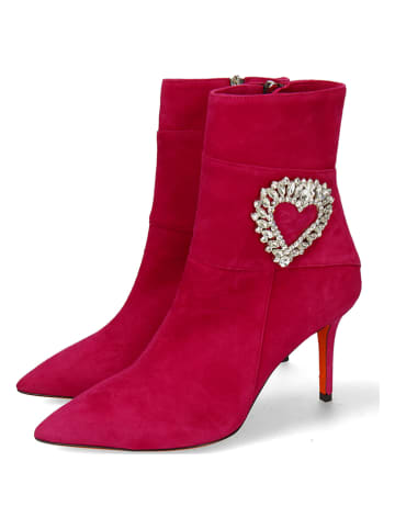 MELVIN & HAMILTON Leren enkellaarzen "Lisa 3" fuchsia