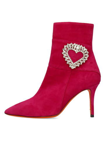 MELVIN & HAMILTON Leren enkellaarzen "Lisa 3" fuchsia