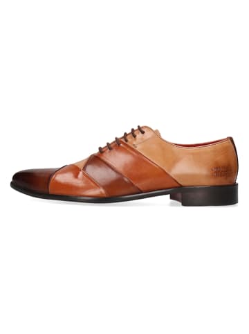 MELVIN & HAMILTON Skórzane trzewiki "Toni 51" w kolorze jasnobrązowo-brązowym