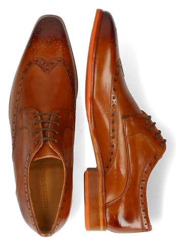 MELVIN & HAMILTON Leren veterschoenen "Lewis 3" lichtbruin