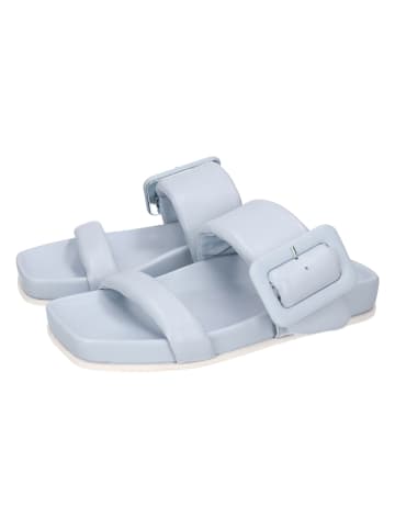 MELVIN & HAMILTON Leren slippers "Amara 7" lichtblauw