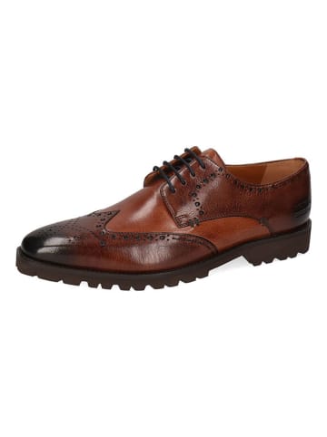 MELVIN & HAMILTON Skórzane trzewiki "Emil 10" w kolorze brązowym