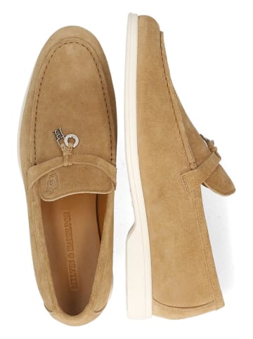 MELVIN & HAMILTON Leren mocassins "Earl 3" beige