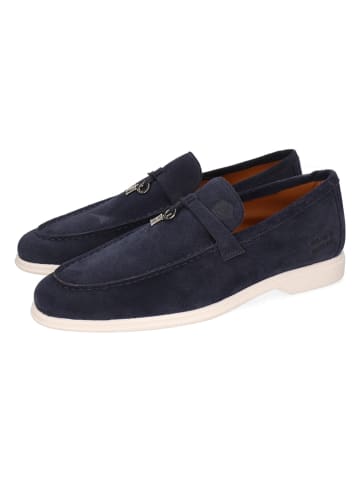 MELVIN & HAMILTON Leder-Mokassins "Earl 3" in Dunkelblau