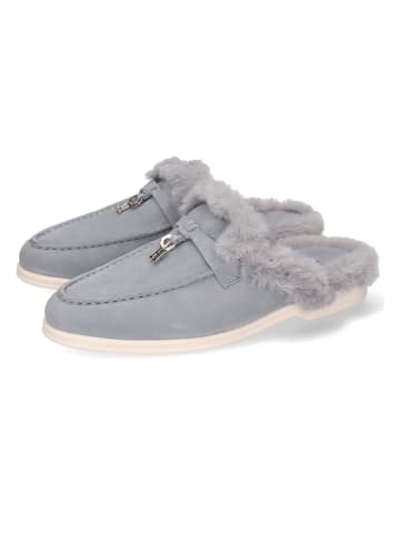 MELVIN & HAMILTON Leren pantoffels "Adley 15" grijsblauw