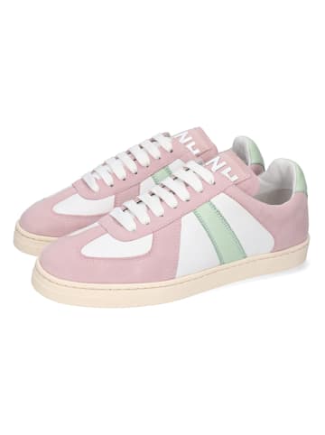 MELVIN & HAMILTON Leren sneakers "Milani 1" lichtroze/wit/groen