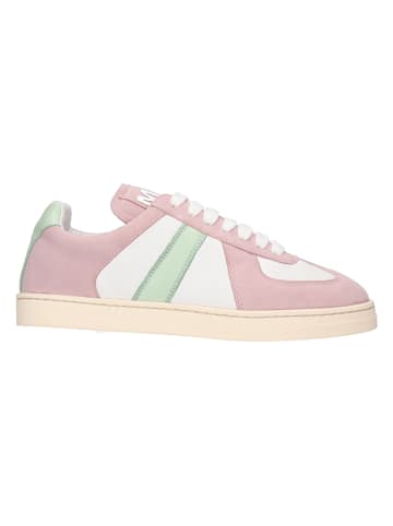 MELVIN & HAMILTON Leren sneakers "Milani 1" lichtroze/wit/groen