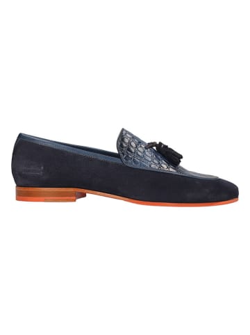MELVIN & HAMILTON Leren mocassins "Clive 21" donkerblauw