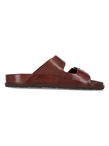MELVIN & HAMILTON Leren slippers "Maxel 1" bruin