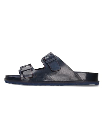 MELVIN & HAMILTON Leren slippers "Maxel 1" donkerblauw