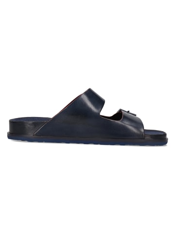 MELVIN & HAMILTON Leren slippers "Maxel 1" donkerblauw