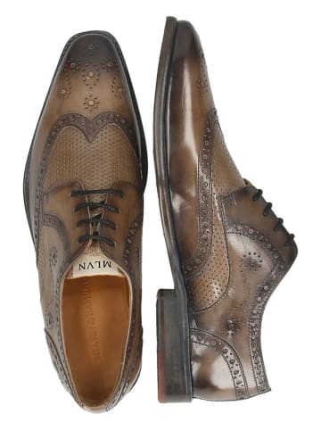 MELVIN & HAMILTON Leren veterschoenen "Dylan 2" beige