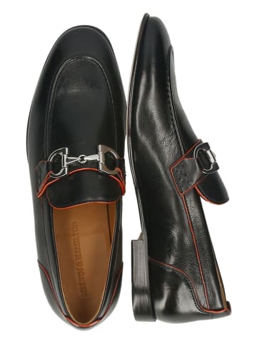 MELVIN & HAMILTON Leren mocassins "Santo 3" zwart