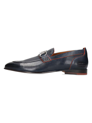 MELVIN & HAMILTON Leren mocassins "Santo 3" donkerblauw