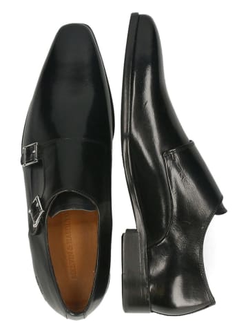 MELVIN & HAMILTON Leren monkstraps "Lance 10" zwart