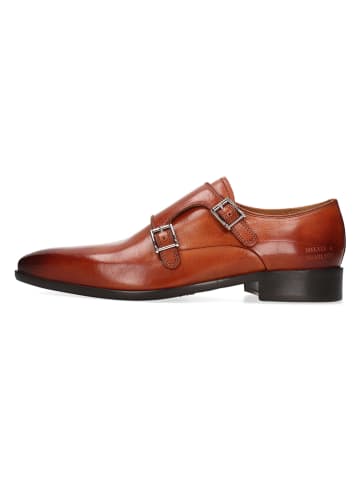 MELVIN & HAMILTON Leder-Monkstraps "Lewis 6" in Hellbraun