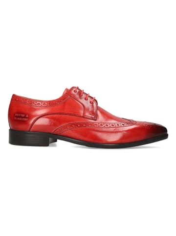 MELVIN & HAMILTON Leren veterschoenen "Lewis 3" rood