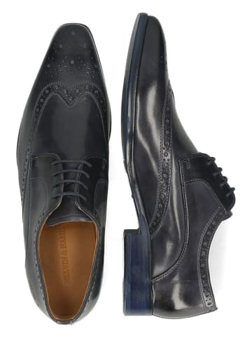 MELVIN & HAMILTON Leren veterschoenen "Lewis 3" donkerblauw
