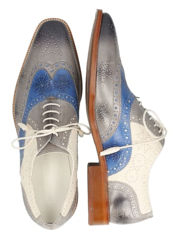 MELVIN & HAMILTON Leren veterschoenen "Jeff 28" grijs