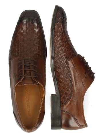 MELVIN & HAMILTON Leren veterschoenen "Elyas 4" bruin