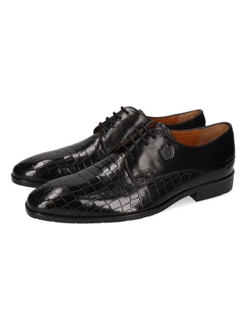 MELVIN & HAMILTON Leder-Schnürschuhe "Flynn 1" in Schwarz