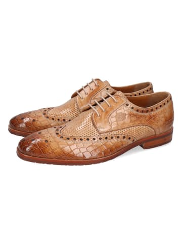 MELVIN & HAMILTON Leren veterschoenen "Flynn 4" beige