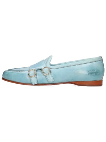 MELVIN & HAMILTON Leren mocassins "ulietta 3" lichtblauw