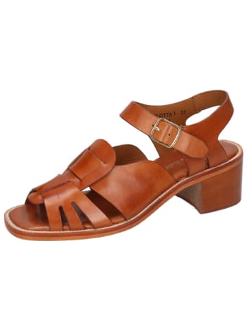 MELVIN & HAMILTON Leren haksandalen "Charlotta 1" donkerbruin