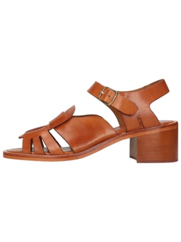 MELVIN & HAMILTON Leren haksandalen "Charlotta 1" donkerbruin