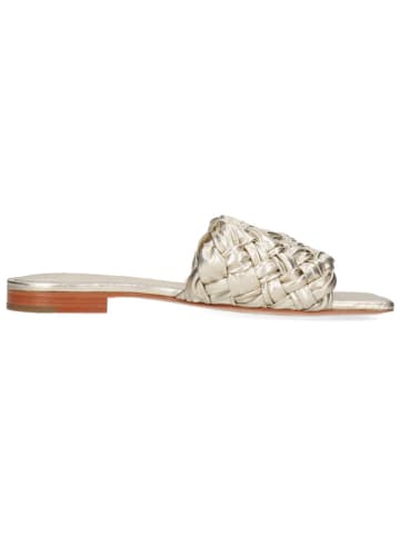 MELVIN & HAMILTON Leren slippers "Eglantine 1" goudkleurig