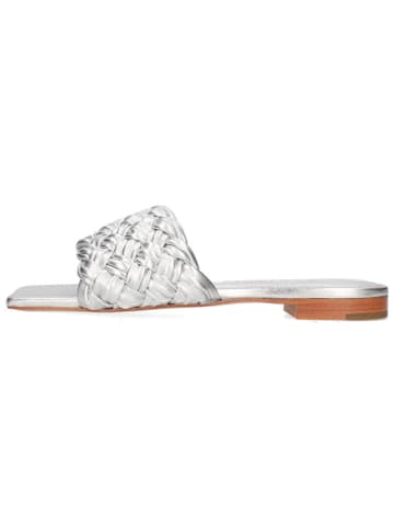 MELVIN & HAMILTON Leder-Pantoletten "Eglantine 1" in Silber