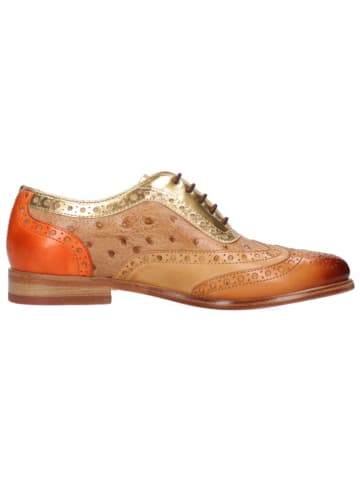 MELVIN & HAMILTON Leder-Schnürschuhe "Selina 56" in Hellbraun/ Gold