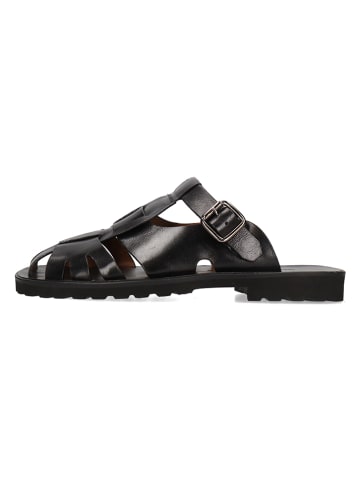 MELVIN & HAMILTON Leder-Clogs in Schwarz