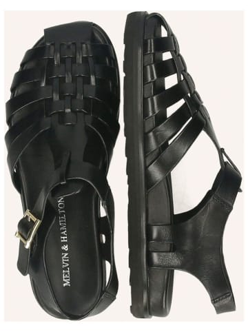 MELVIN & HAMILTON Leder-Halbsandalen "Siri" in Schwarz