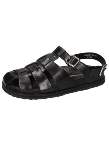 MELVIN & HAMILTON Leren enkelsandalen "Robert 40" zwart