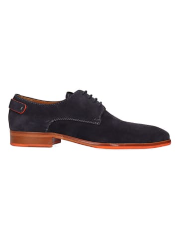 MELVIN & HAMILTON Leren veterschoenen "Bond 1" donkerblauw