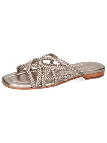 MELVIN & HAMILTON Leren slippers "Elodie 64" goudkleurig