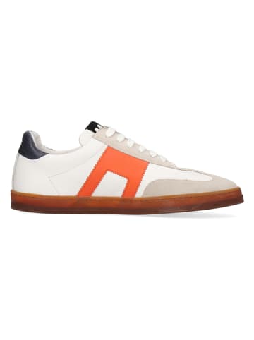 MELVIN & HAMILTON Leren sneakers "Jaxson 3" beige/oranje/wit