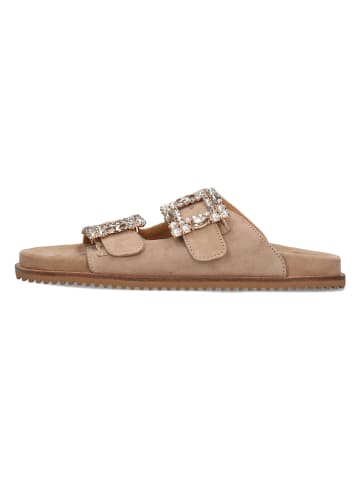 MELVIN & HAMILTON Leren slippers "Eve 1" beige