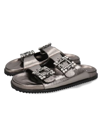 MELVIN & HAMILTON Leder-Pantoletten "Eve 1" in Silber