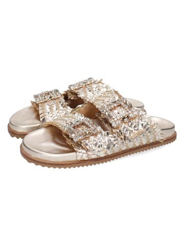 MELVIN & HAMILTON Leren slippers "Eve 1" goudkleurig