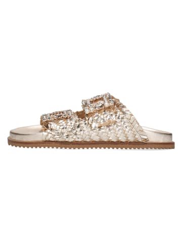 MELVIN & HAMILTON Leren slippers "Eve 1" goudkleurig