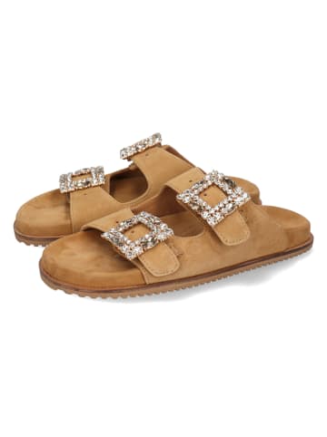 MELVIN & HAMILTON Leder-Pantoletten "Eve 1" in Hellbraun