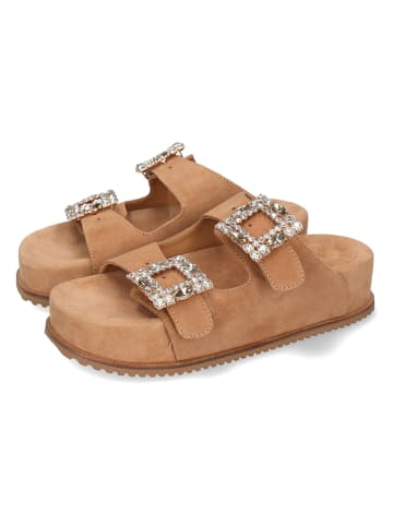 MELVIN & HAMILTON Leder-Pantoletten "Eve 3" in Hellbraun